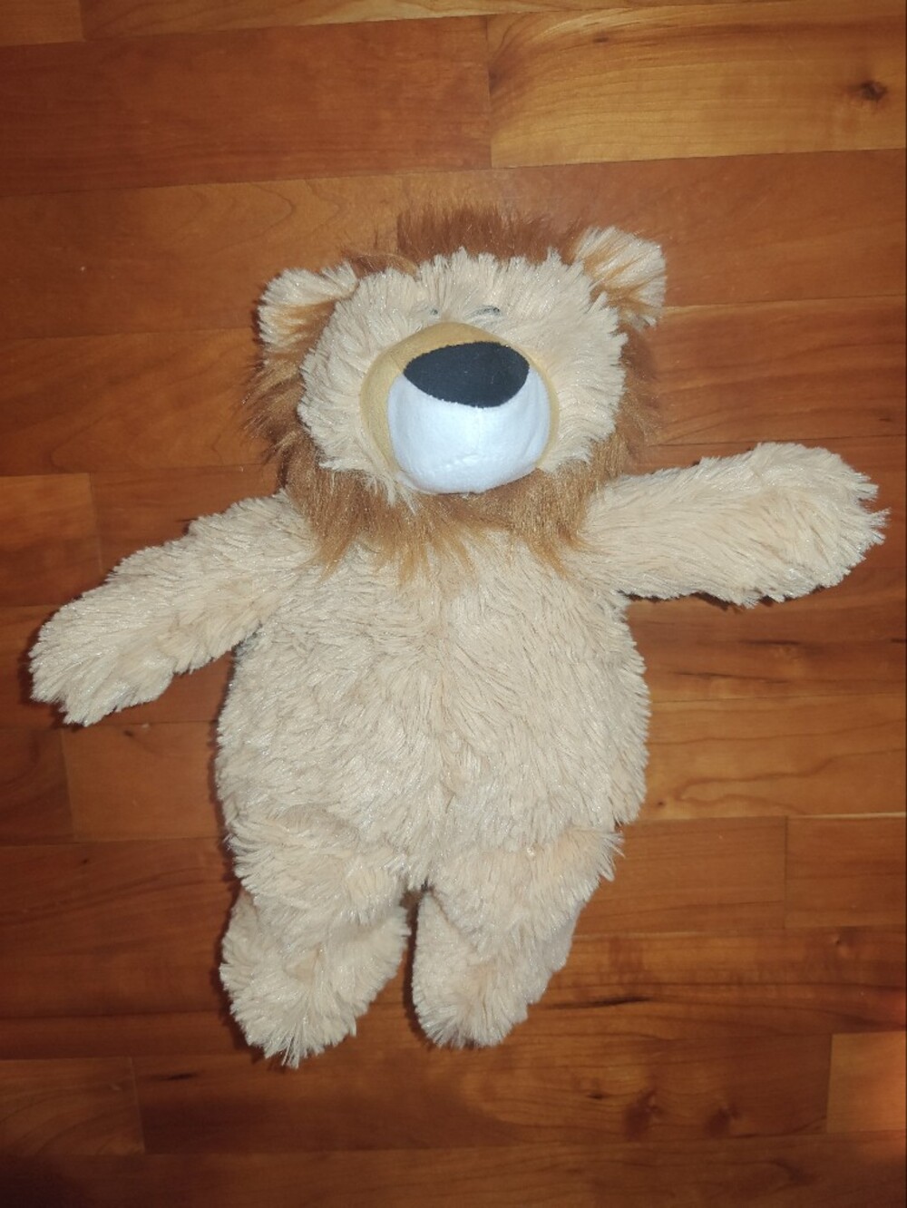 Warmies Plush Cream Lion Microwavable Stuffed Animal - Can Be Heated For Comfort